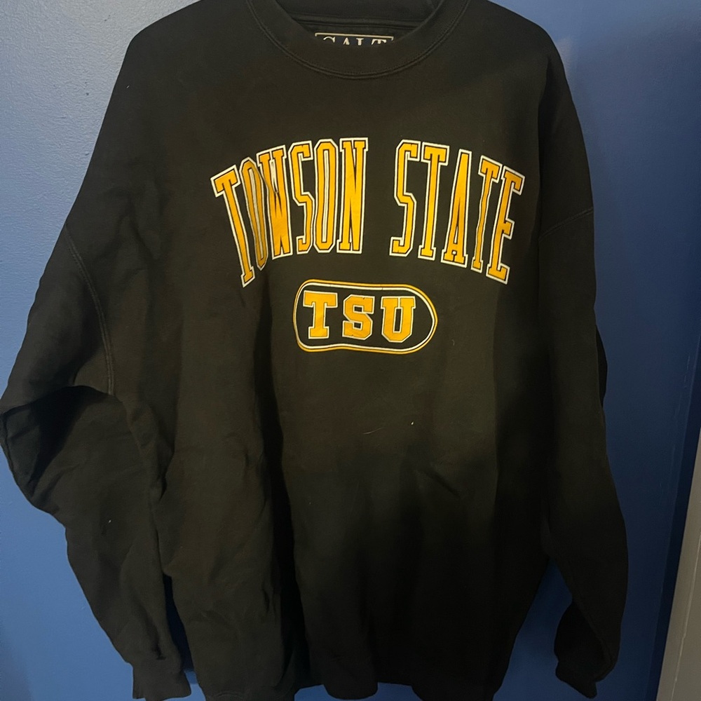 Towson State Black Crewneck Sweater